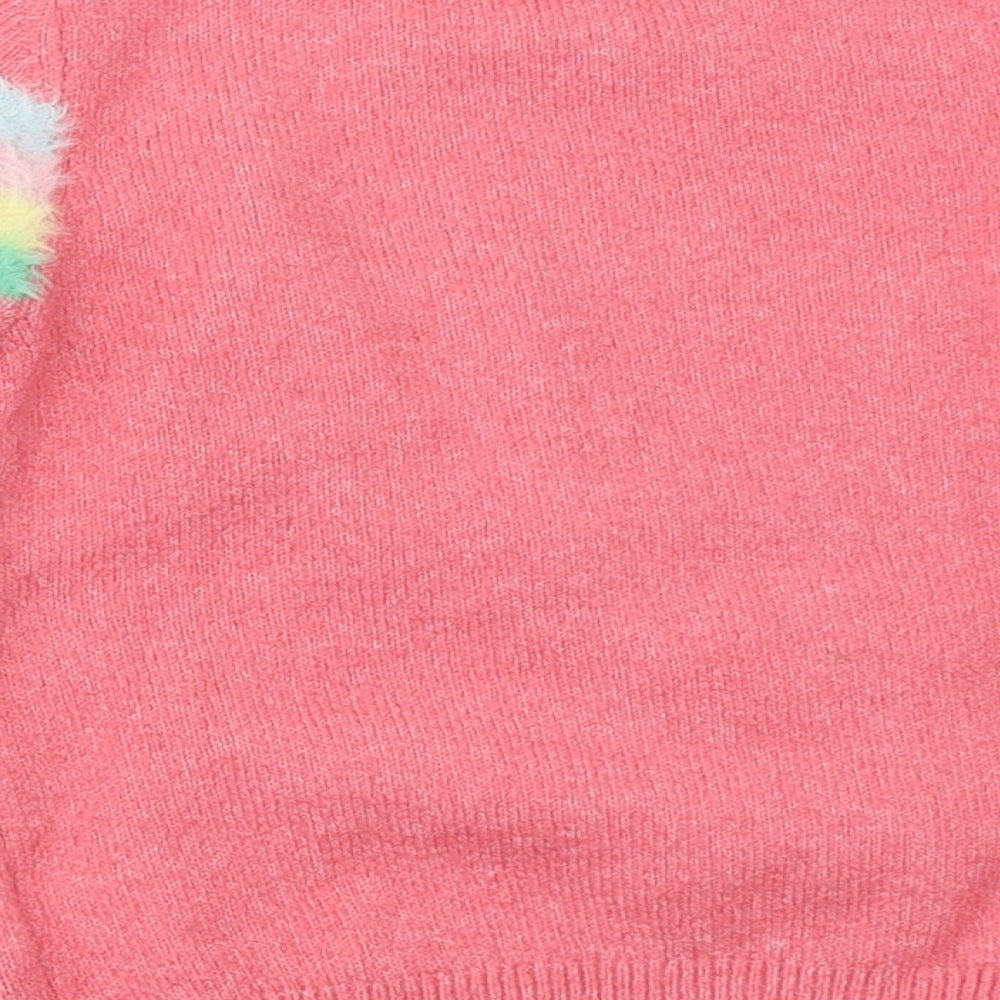 F&F Girls Pink   Pullover Jumper Size 2-3 Years