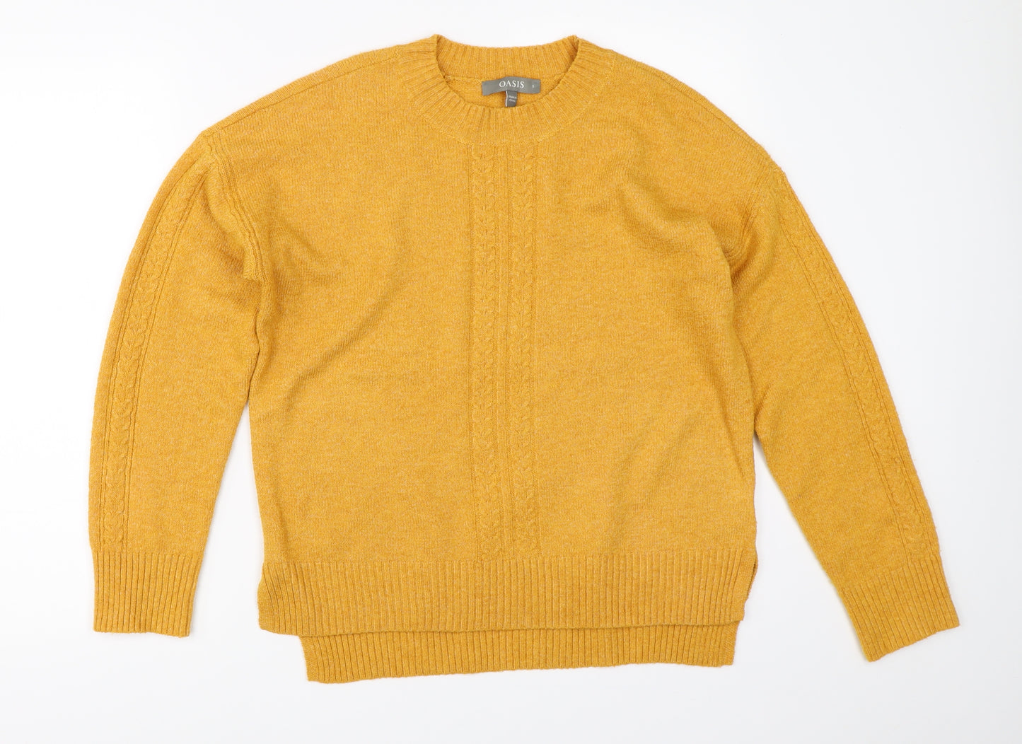 Oasis Womens Yellow   Pullover Jumper Size S