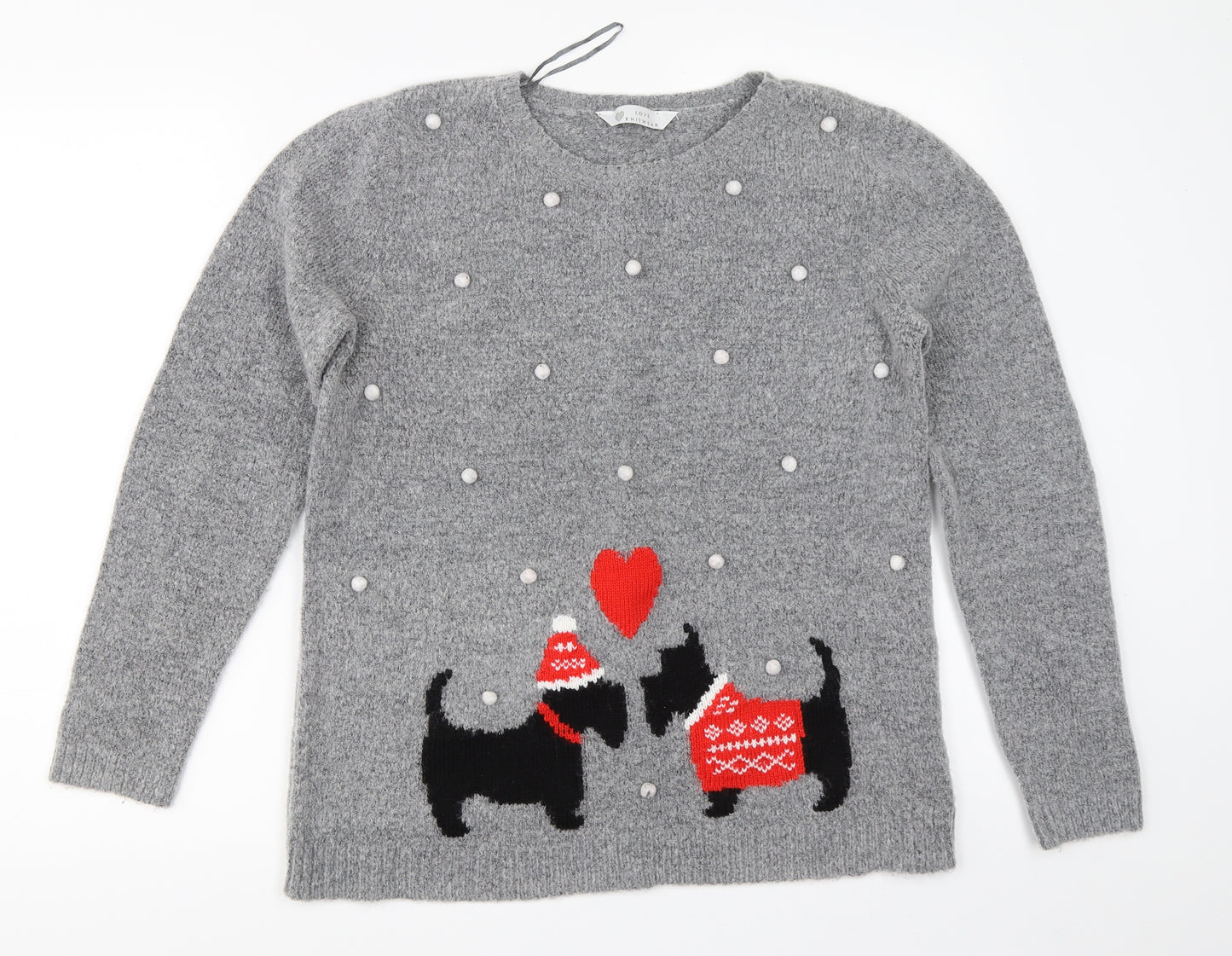 BHS Womens Grey   Pullover Jumper Size M