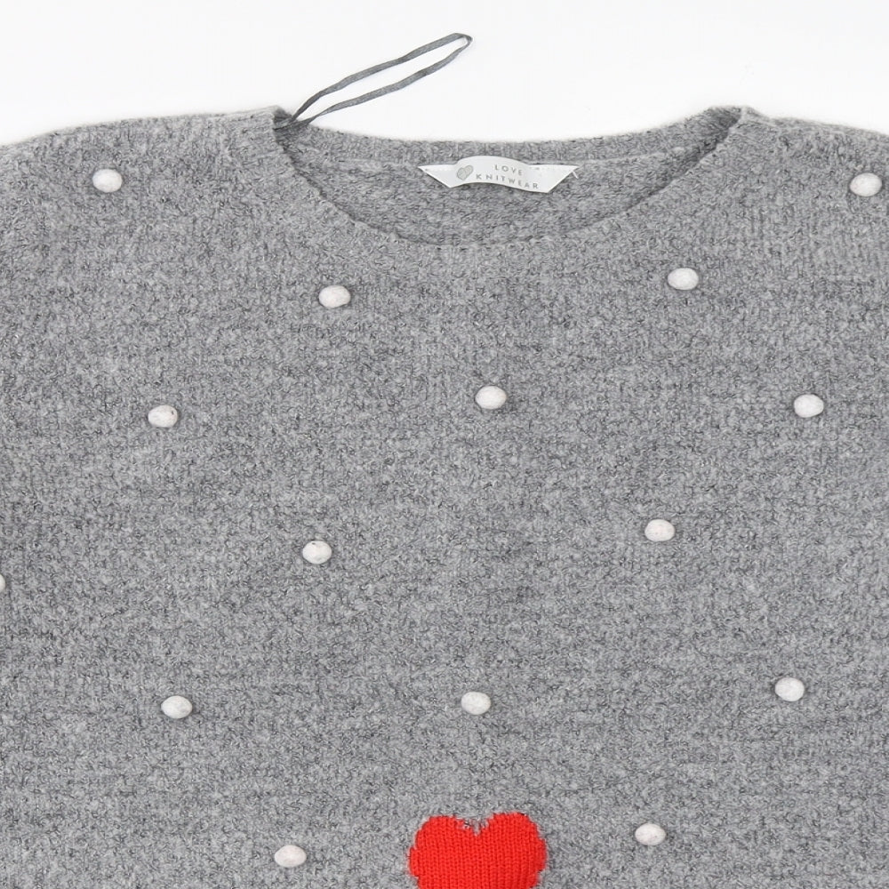 BHS Womens Grey   Pullover Jumper Size M