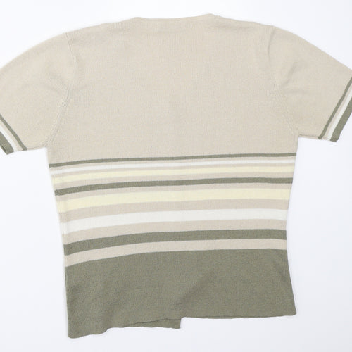 M&Co Womens Beige   Cardigan Jumper Size M