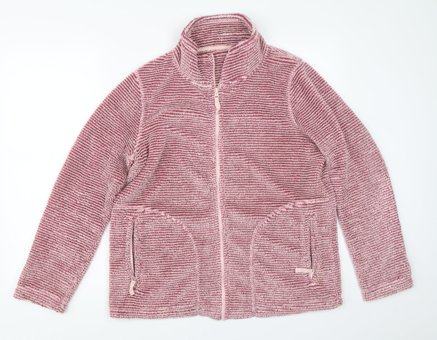 TU Womens Pink Striped  Jacket  Size 12