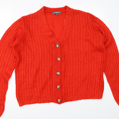 Studio Womens Red   Cardigan Jumper Size 12