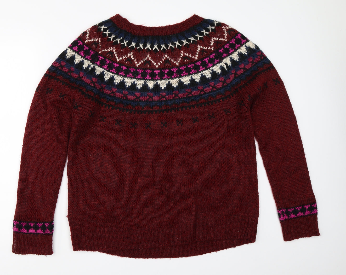 New Look Womens Red   Pullover Jumper Size L