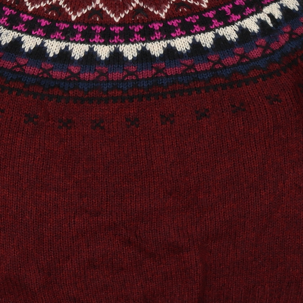 New Look Womens Red   Pullover Jumper Size L