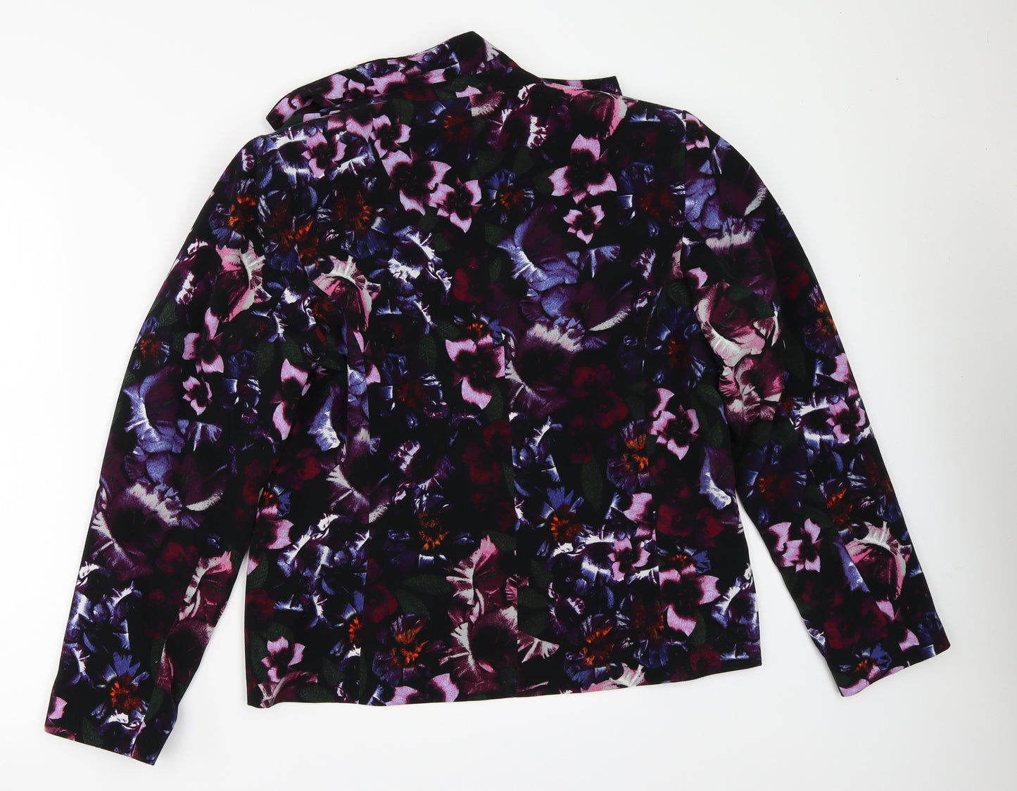 Marks and Spencer Womens Black Floral  Jacket Blazer Size 18