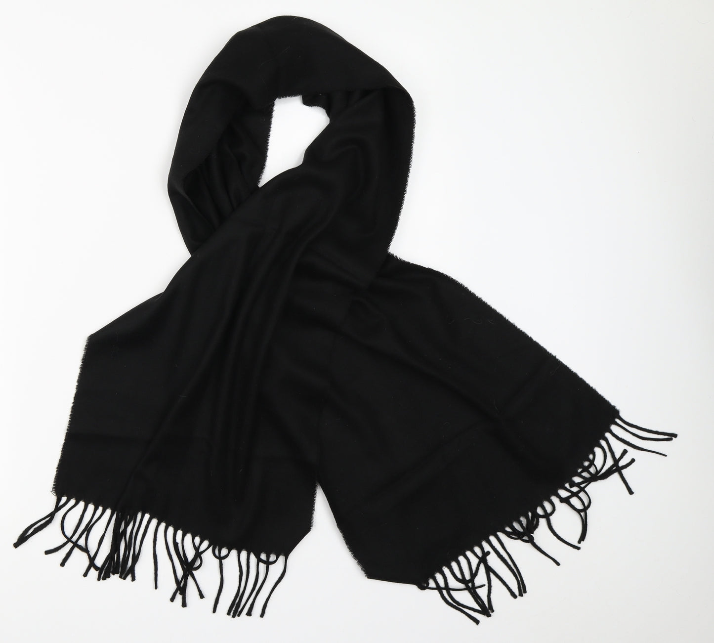 Preworn Womens Black    Scarf