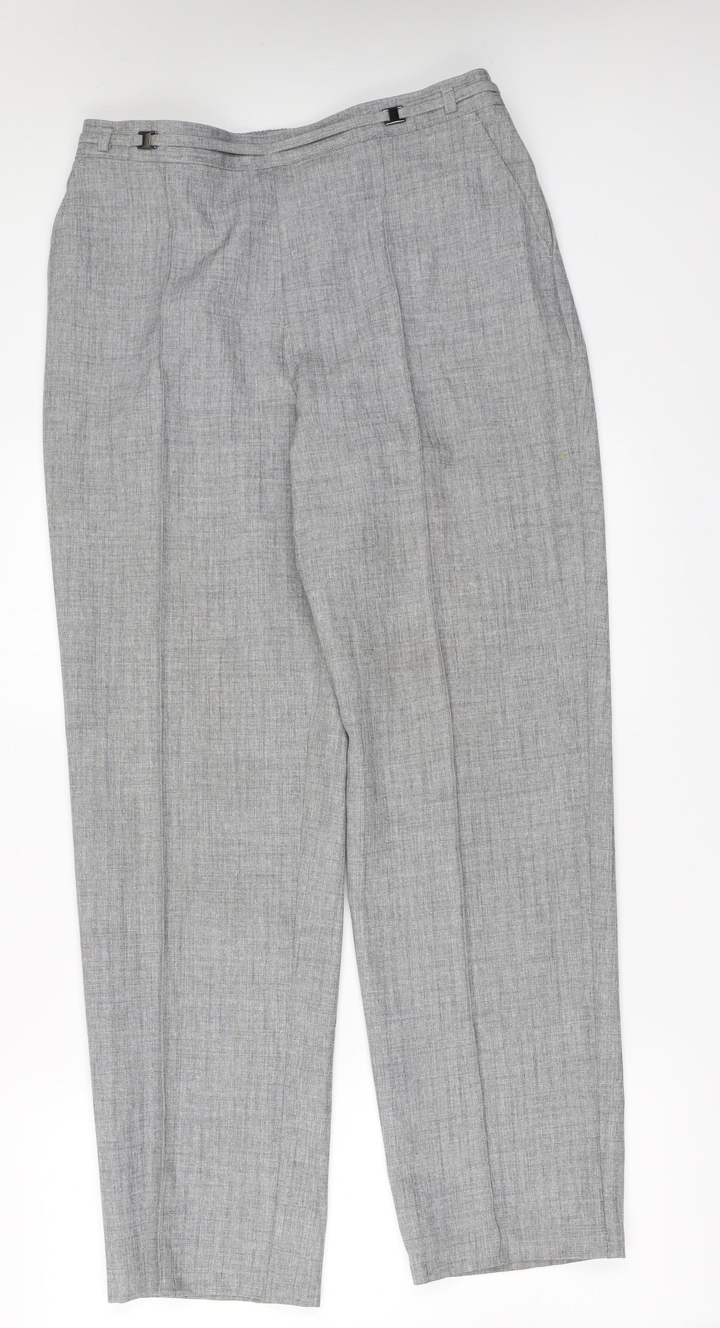 Marks and Spencer Womens Grey   Trousers  Size 12 L30 in