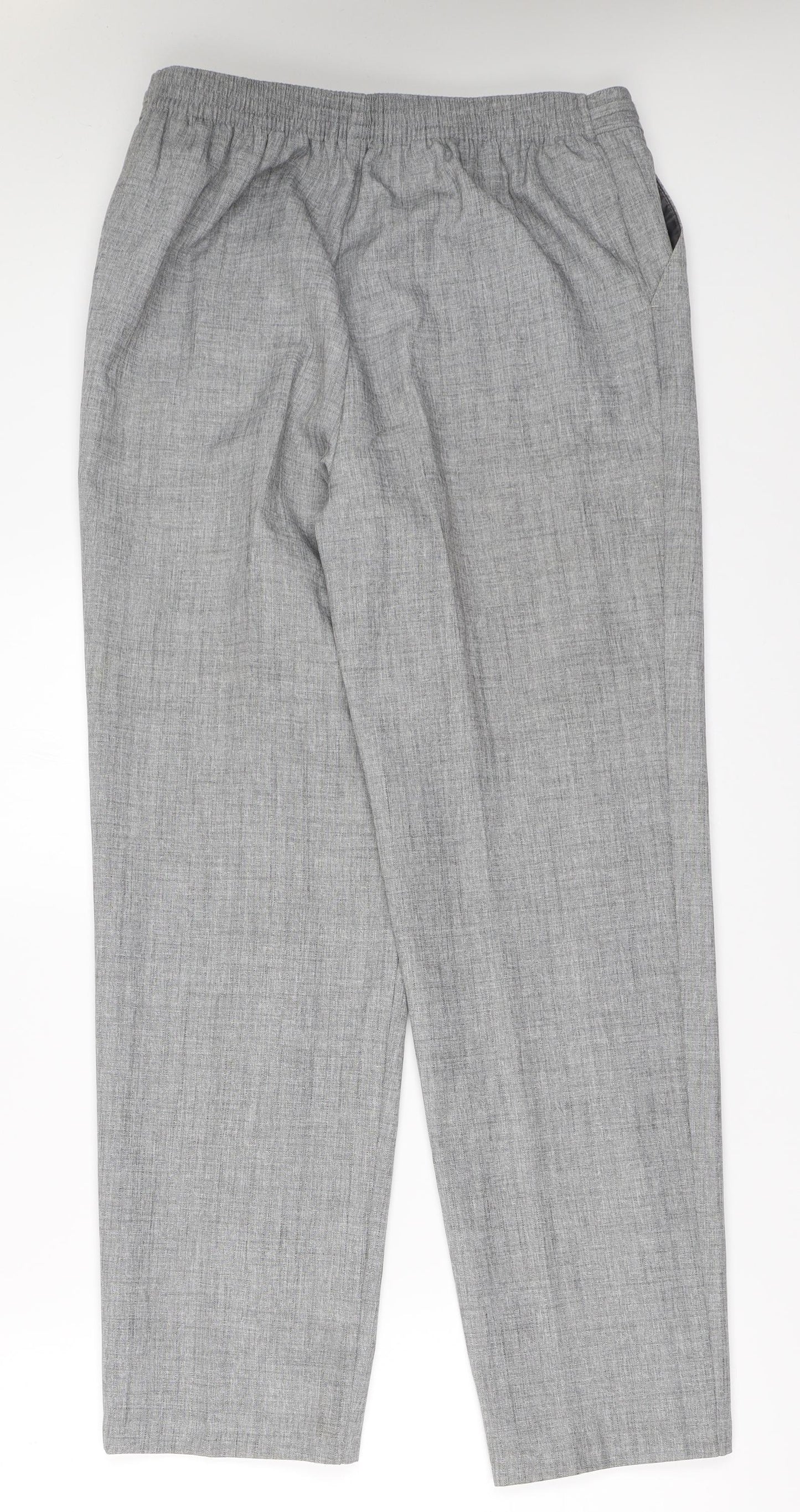 Marks and Spencer Womens Grey   Trousers  Size 12 L30 in