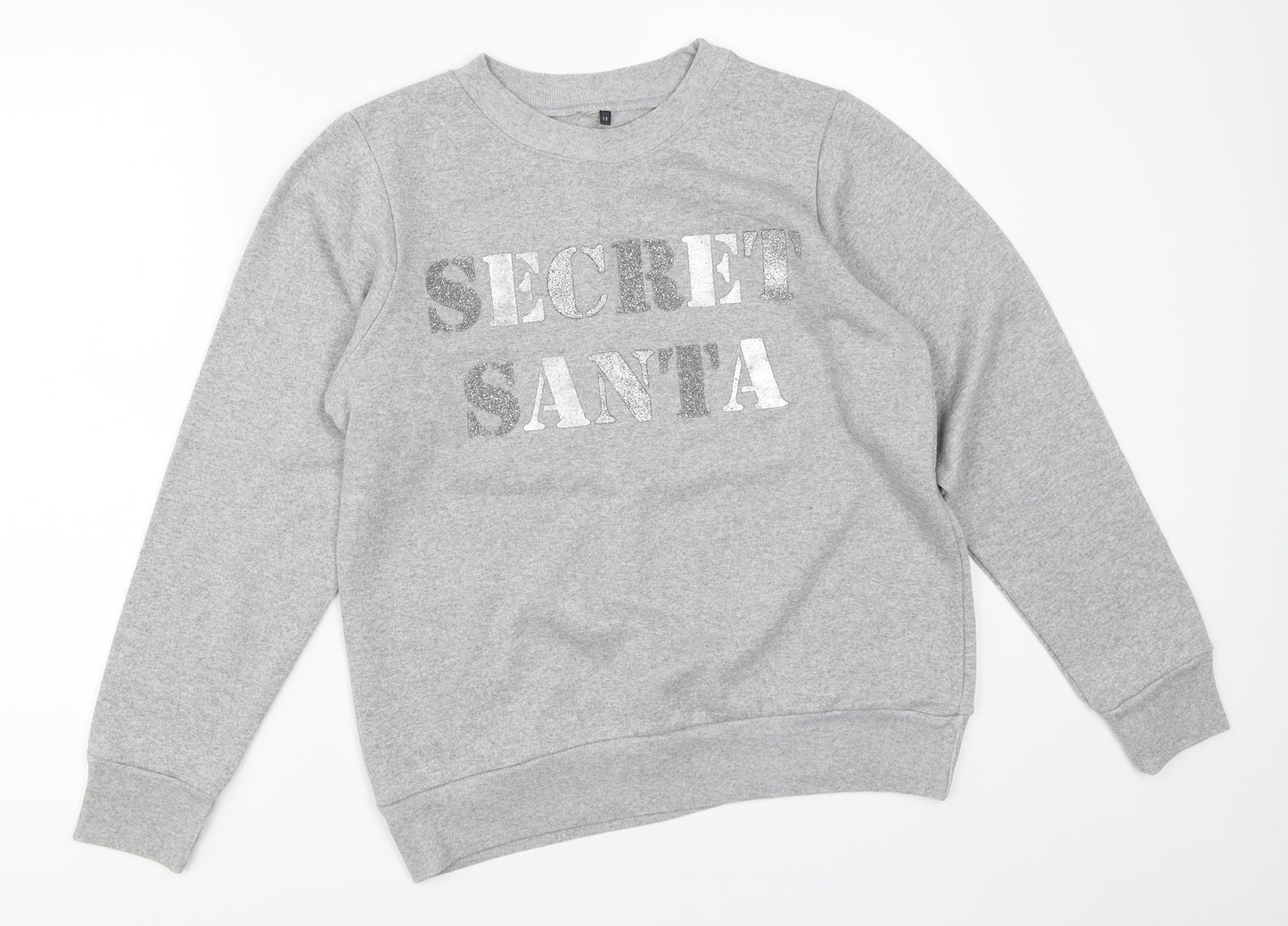 Preworn Womens Grey   Pullover Sweatshirt Size 12  - christmas