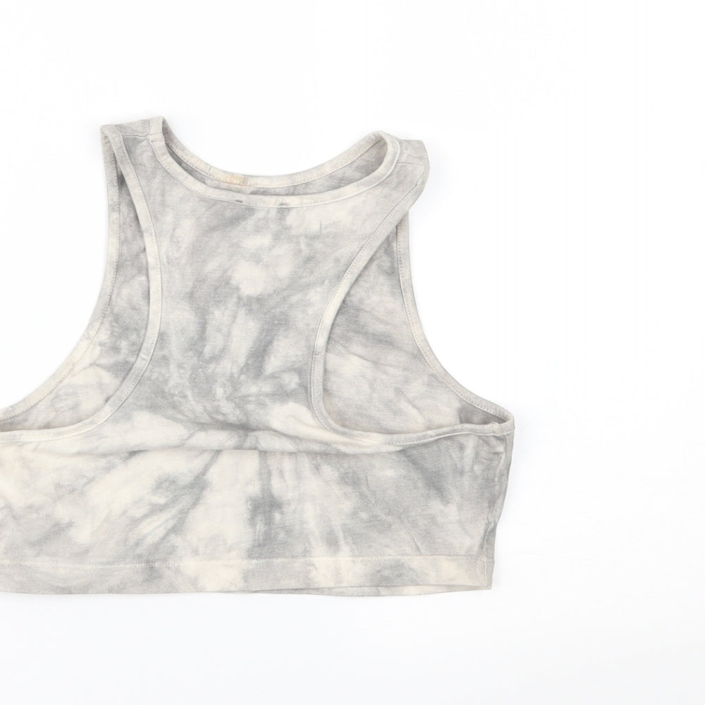 Boohoo Womens Grey   Cropped Tank Size 10
