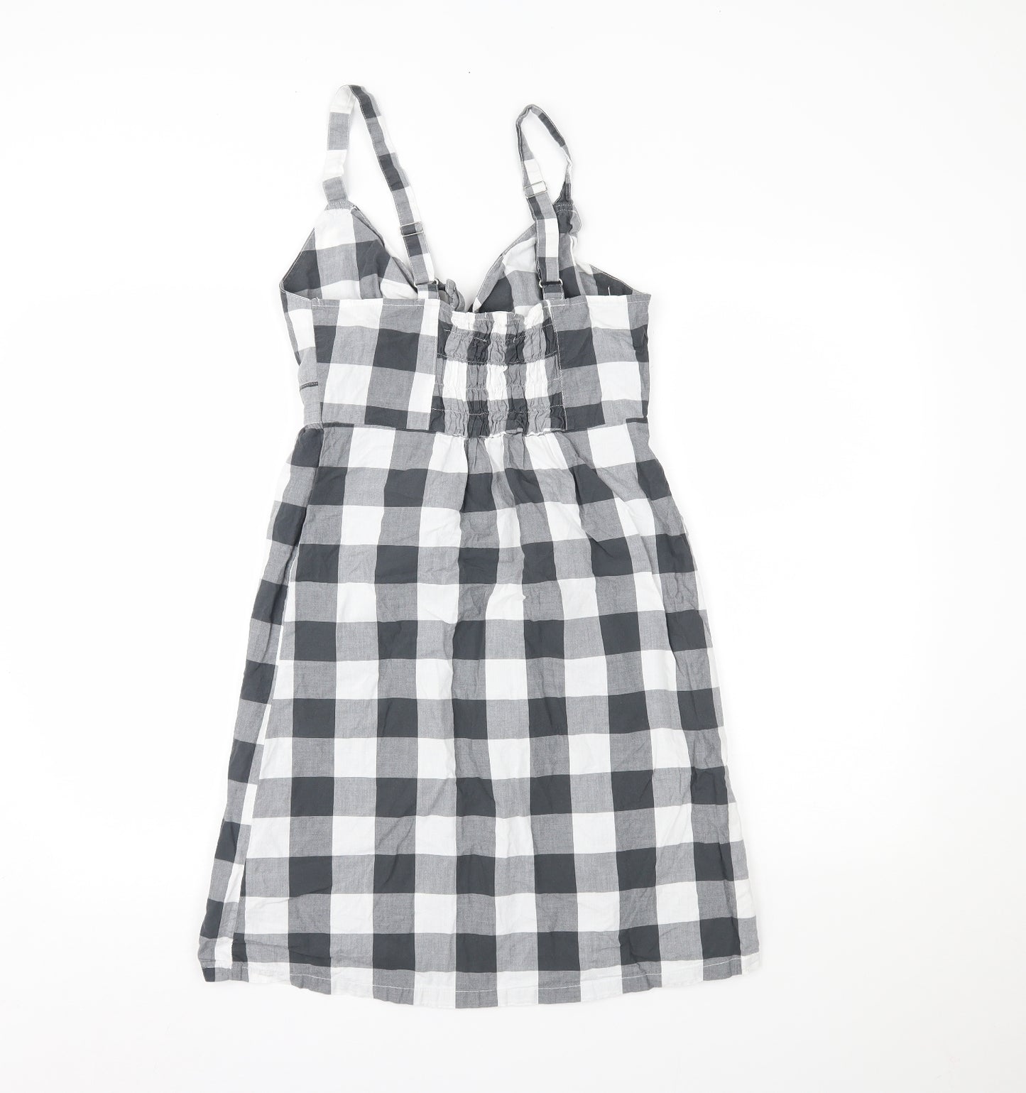 NEXT Womens Grey Check  Babydoll Gown Size 6