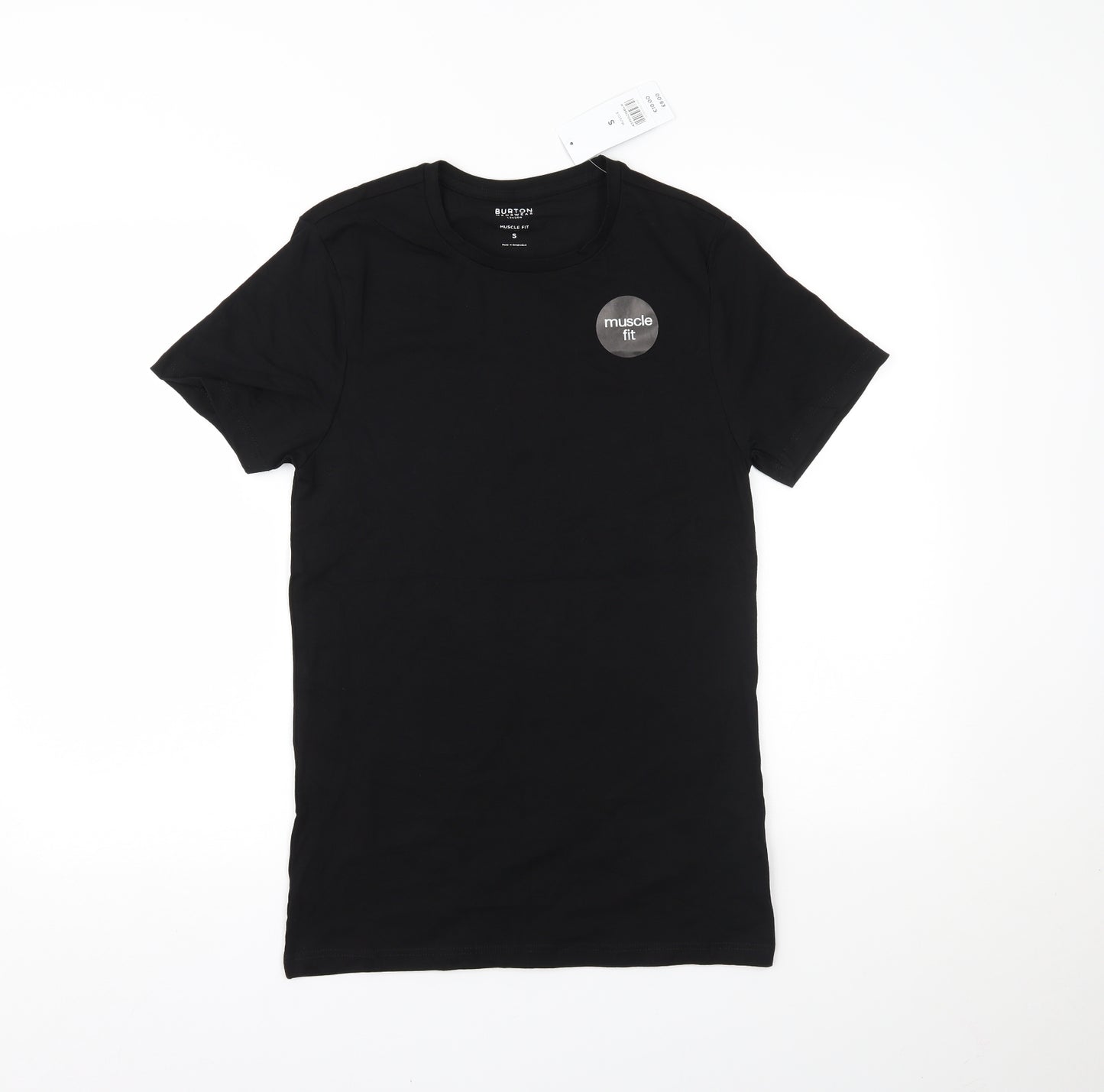 BURTONS Mens Black    T-Shirt Size S