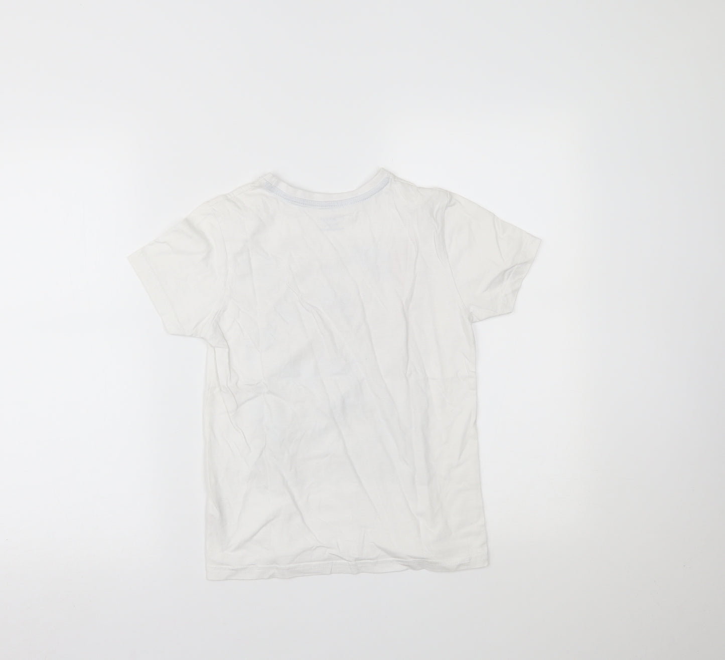 Primark Girls White   Pullover T-Shirt Size 9-10 Years