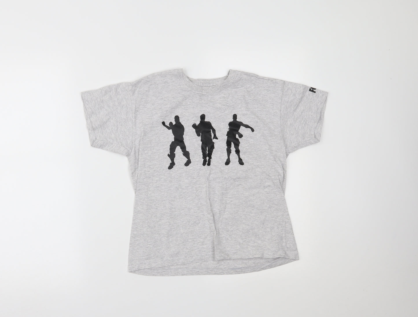 Matalan Boys Grey   Pullover T-Shirt Size S  - FORTNITE