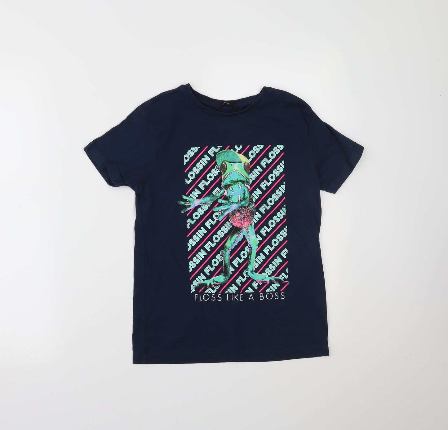 George Boys Blue   Pullover T-Shirt Size 9-10 Years
