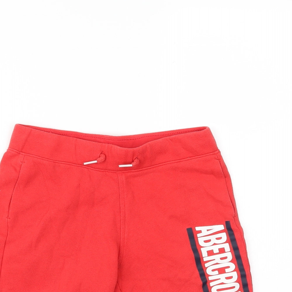 abercrombie kids Boys Red   Sweat Shorts Size 7-8 Years