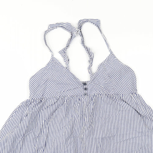 Fig leaves Womens Blue Striped  Camisole Tank Size 10