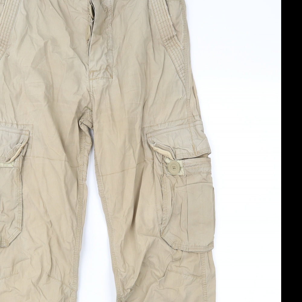 Superdry Mens Beige   Cargo Trousers Size M L28 in