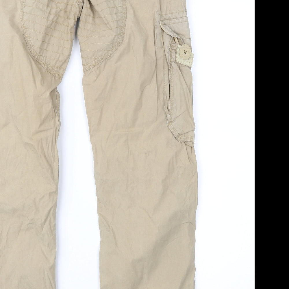 Superdry Mens Beige   Cargo Trousers Size M L28 in