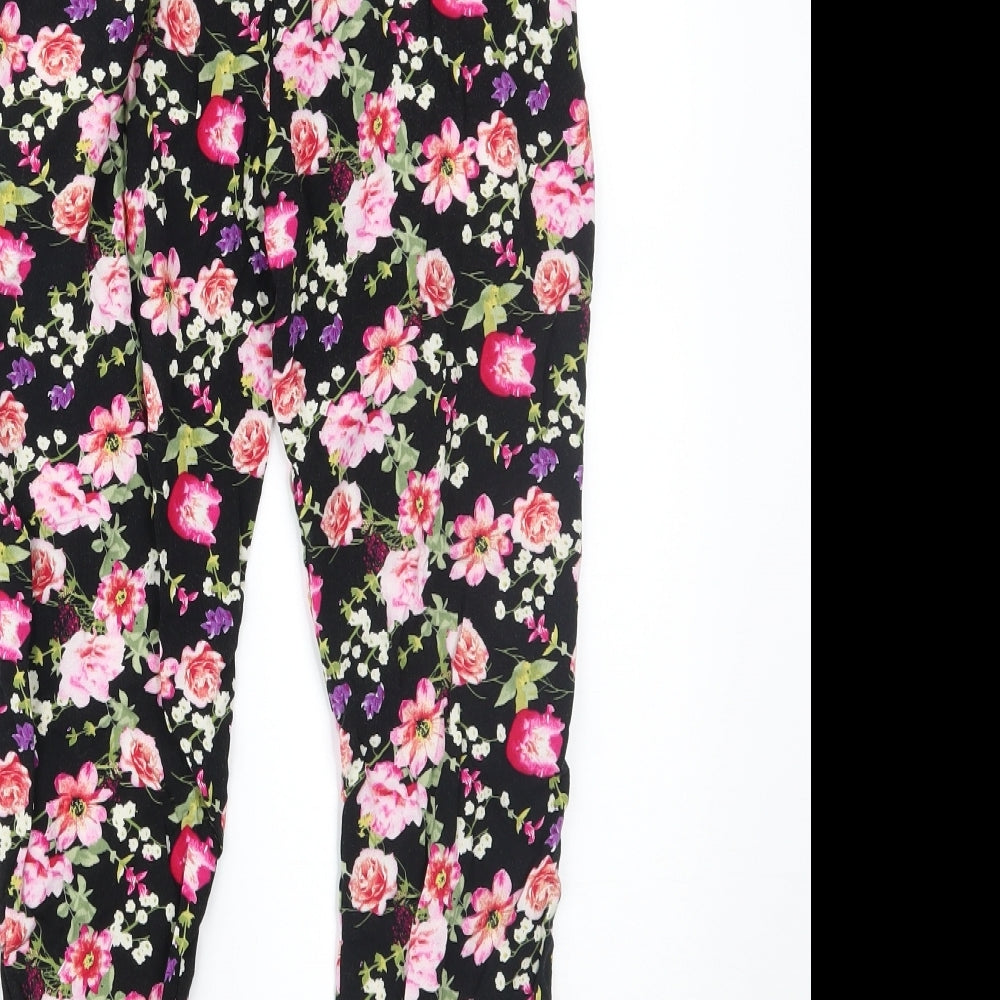 Primark Girls Multicoloured Floral   Trousers Size 8-9 Years
