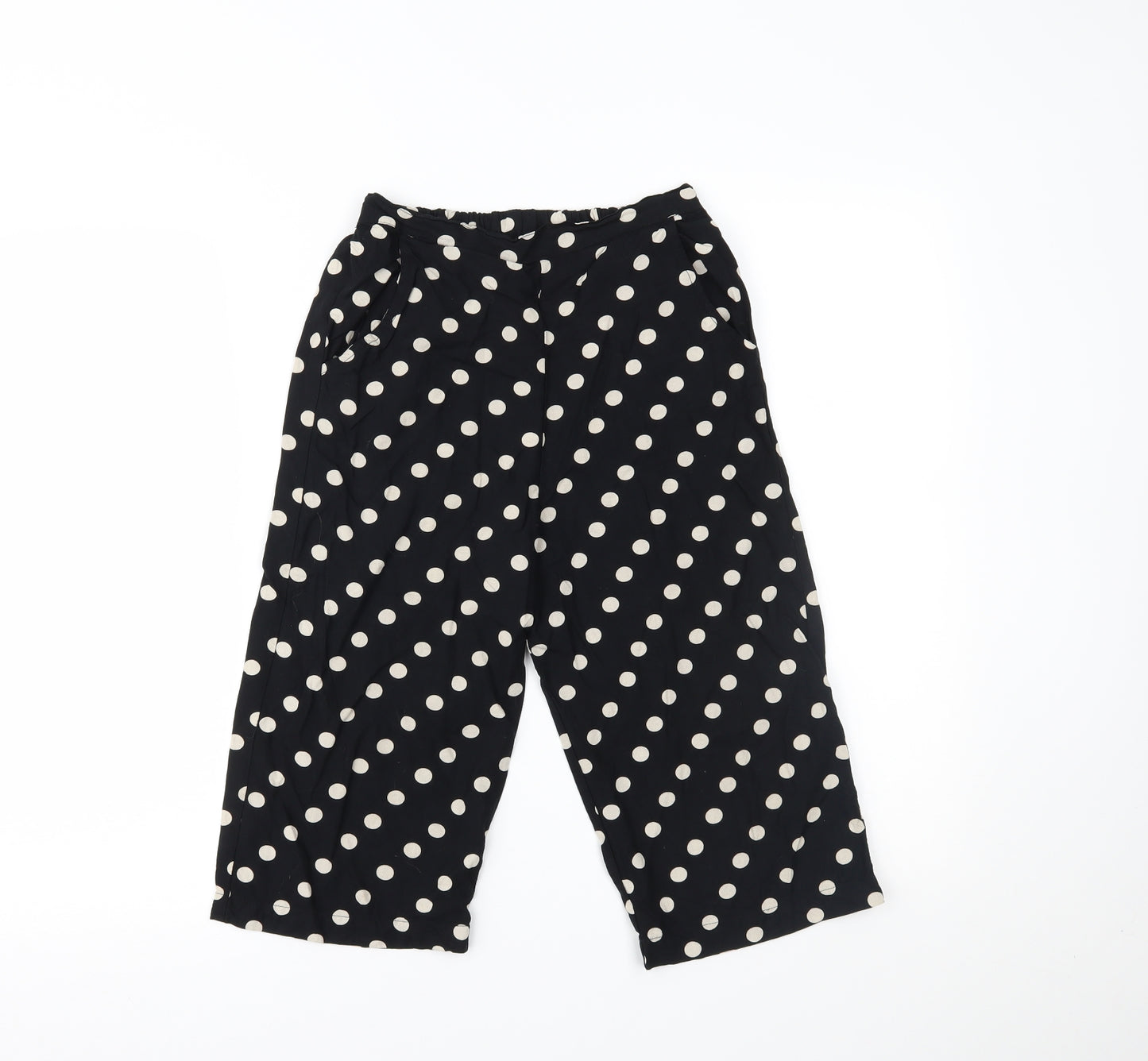 George Girls Black Polka Dot   Trousers Size 10-11 Years