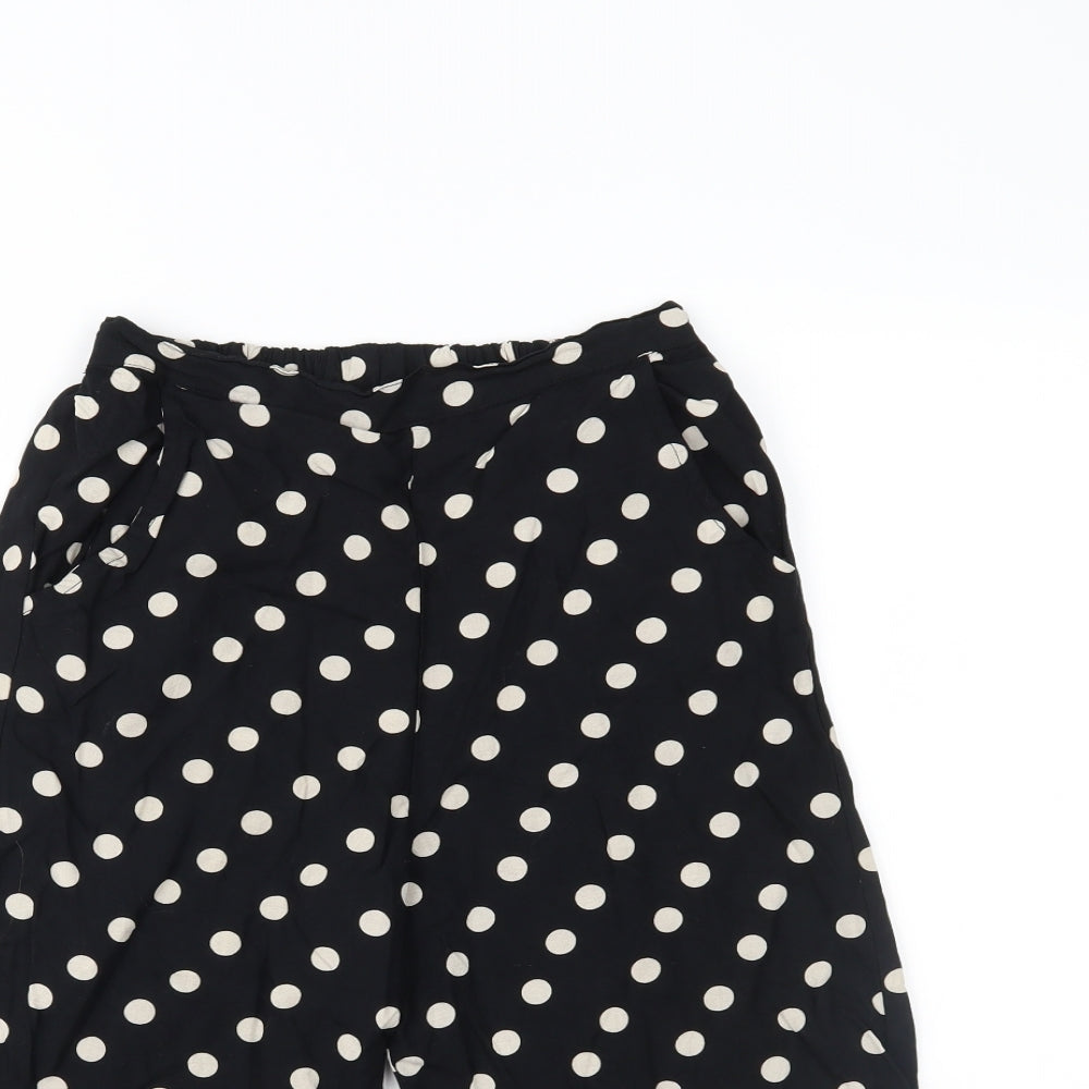 George Girls Black Polka Dot   Trousers Size 10-11 Years