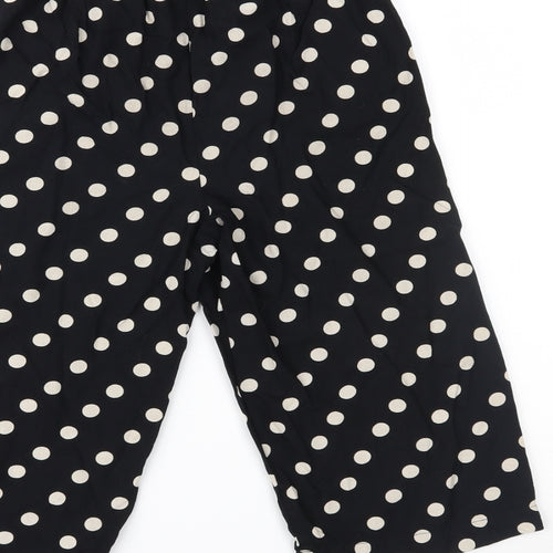 George Girls Black Polka Dot   Trousers Size 10-11 Years
