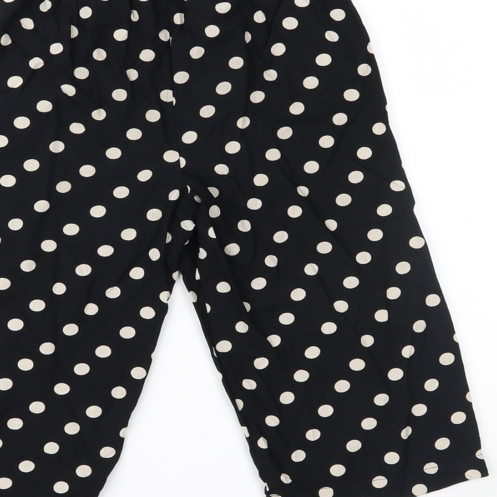 George Girls Black Polka Dot   Trousers Size 10-11 Years
