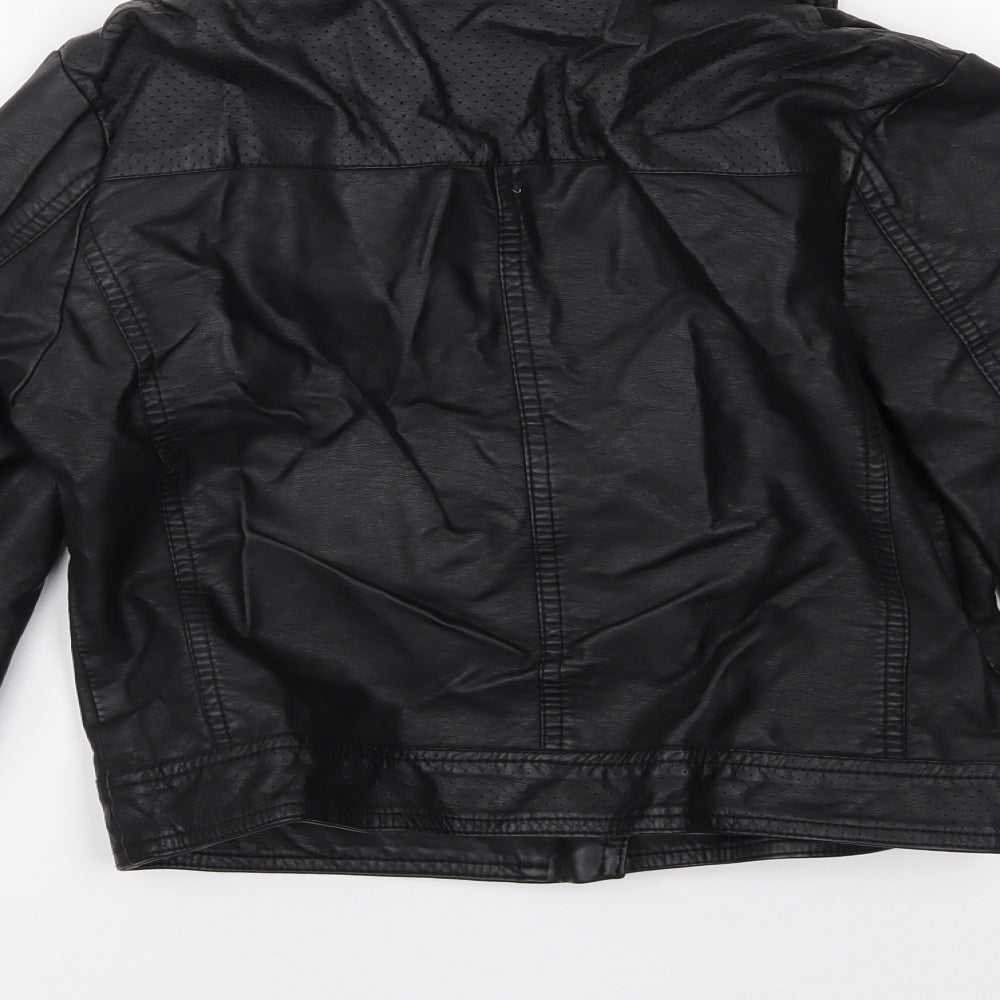 New Look Girls Black   Motorcycle Jacket Jacket Size 12-13 Years