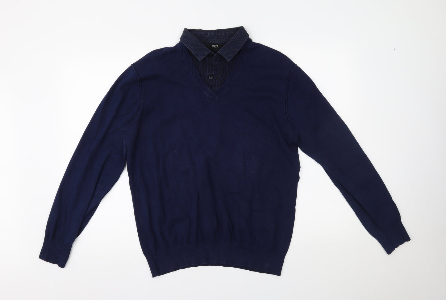 NEXT Mens Blue   Pullover Jumper Size L