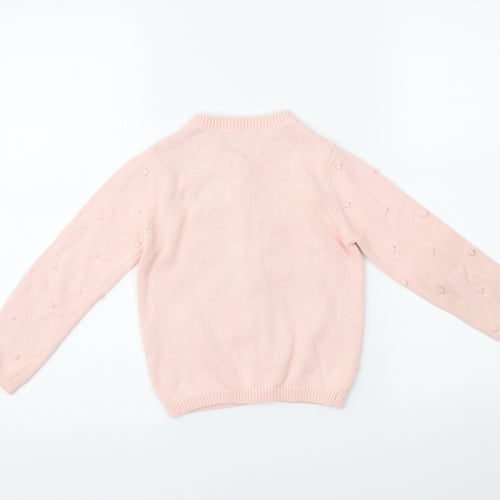 George Girls Pink   Cardigan Jumper Size 3-4 Years