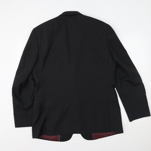 Taylor & Wright Mens Black Striped  Jacket Suit Jacket