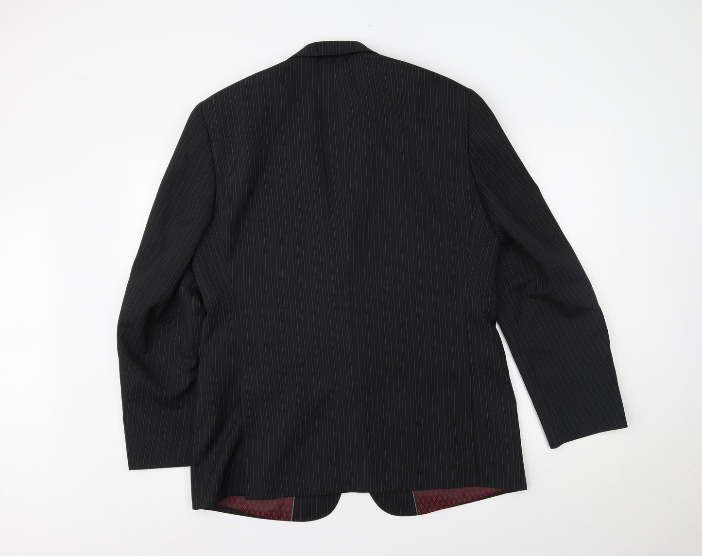 Taylor & Wright Mens Black Striped  Jacket Suit Jacket