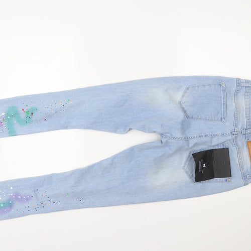 Good For Nothing Womens Blue  Denim Skinny Jeans Size M L27.5 in
