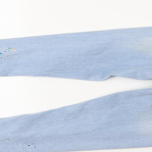 Good For Nothing Womens Blue  Denim Skinny Jeans Size M L27.5 in