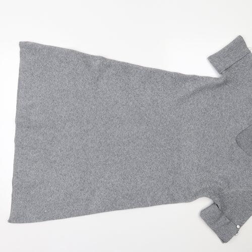 M&V Womens Grey   Jumper Dress  Size M