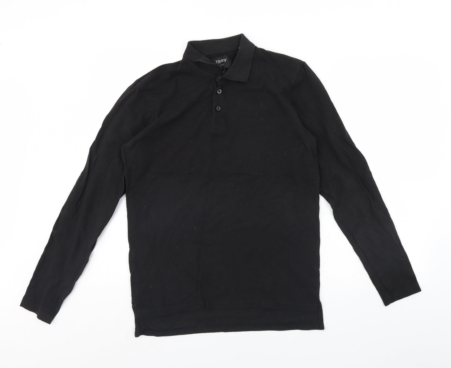Troy Mens Black    Polo Size M