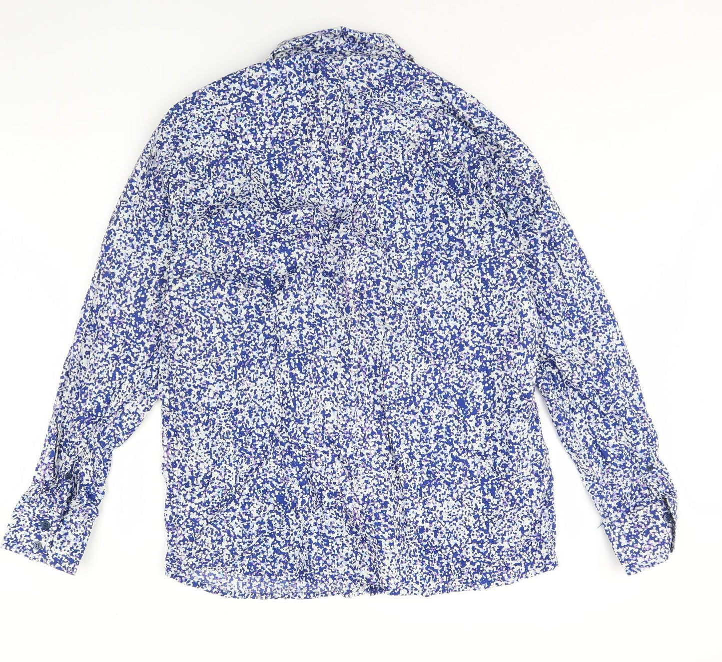 NEXT Mens Blue Floral   Dress Shirt Size XL