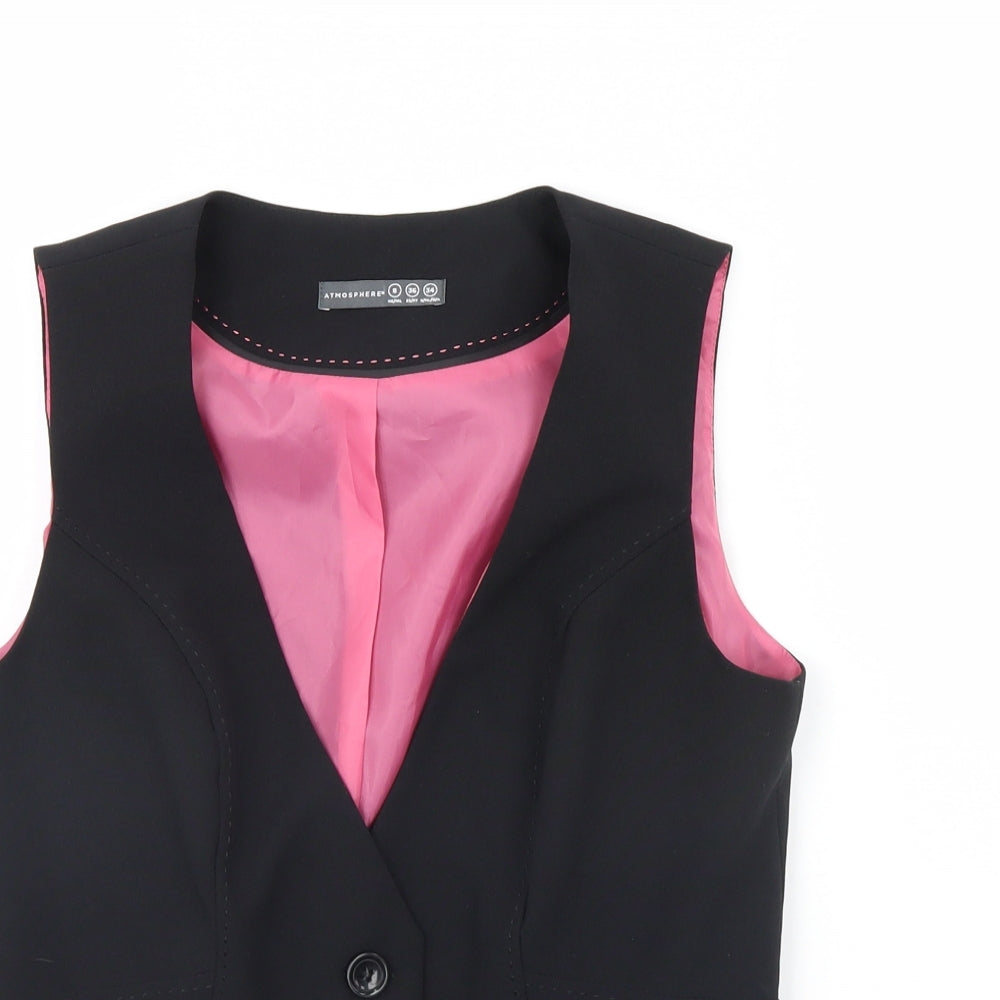 Atmosphere Womens Black   Jacket Waistcoat Size 18