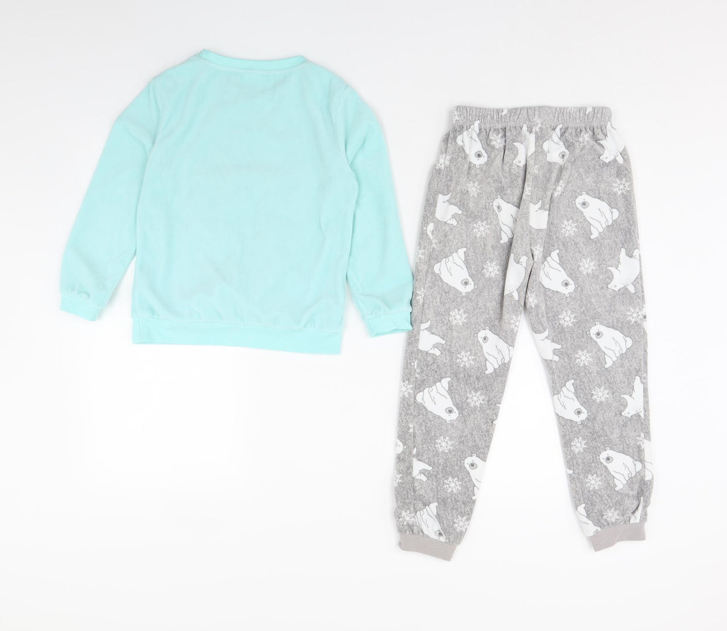 Peacocks Girls Green Solid  Cami Pyjama Set Size 6 Years  - BEAR