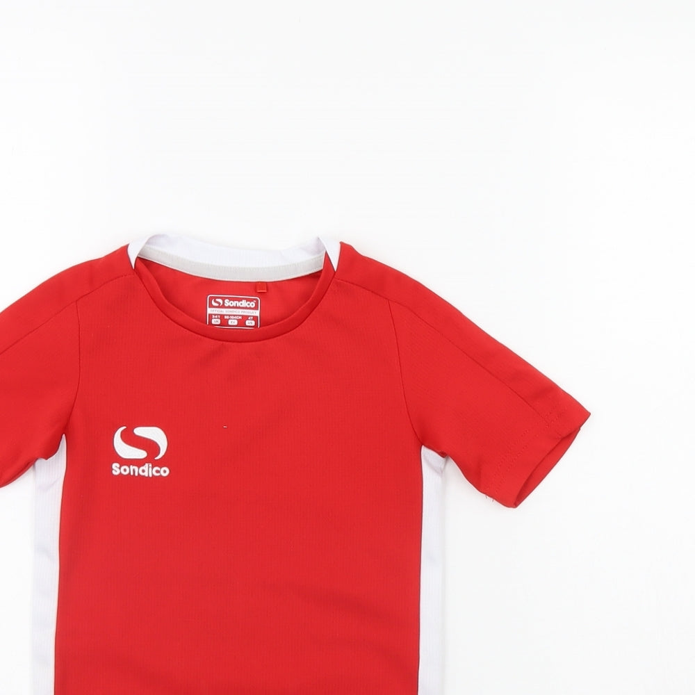 Sondico Boys Red   Basic T-Shirt Size 3 Years
