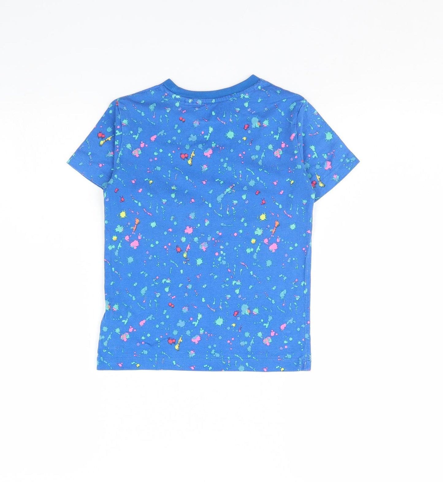 NEXT Boys Blue Spotted  Basic T-Shirt Size 4 Years