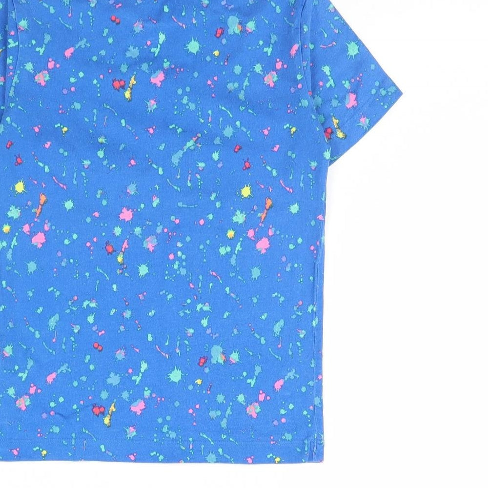 NEXT Boys Blue Spotted  Basic T-Shirt Size 4 Years