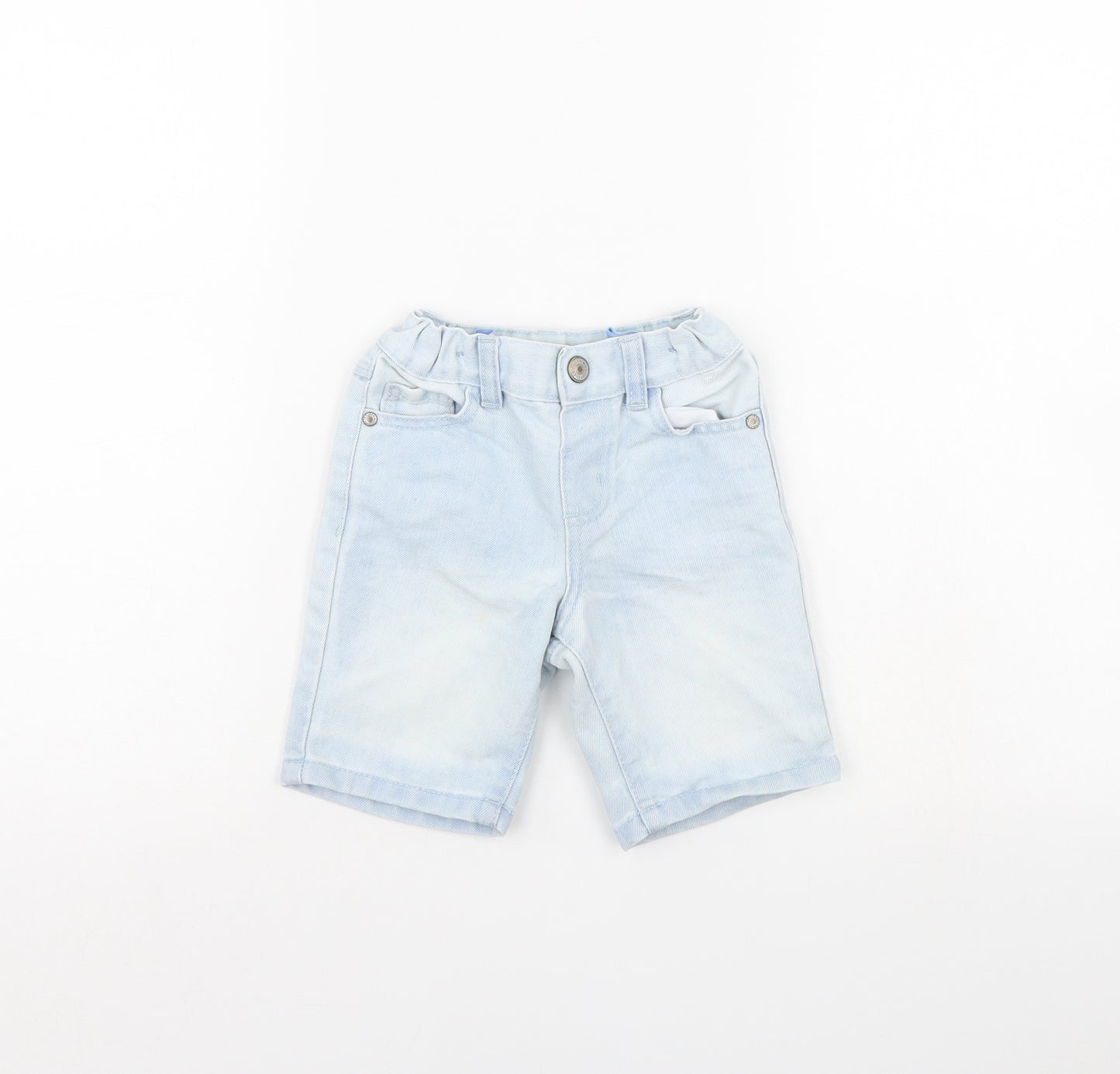 Denim & Co. Boys Blue  Denim Chino Shorts Size 2 Years