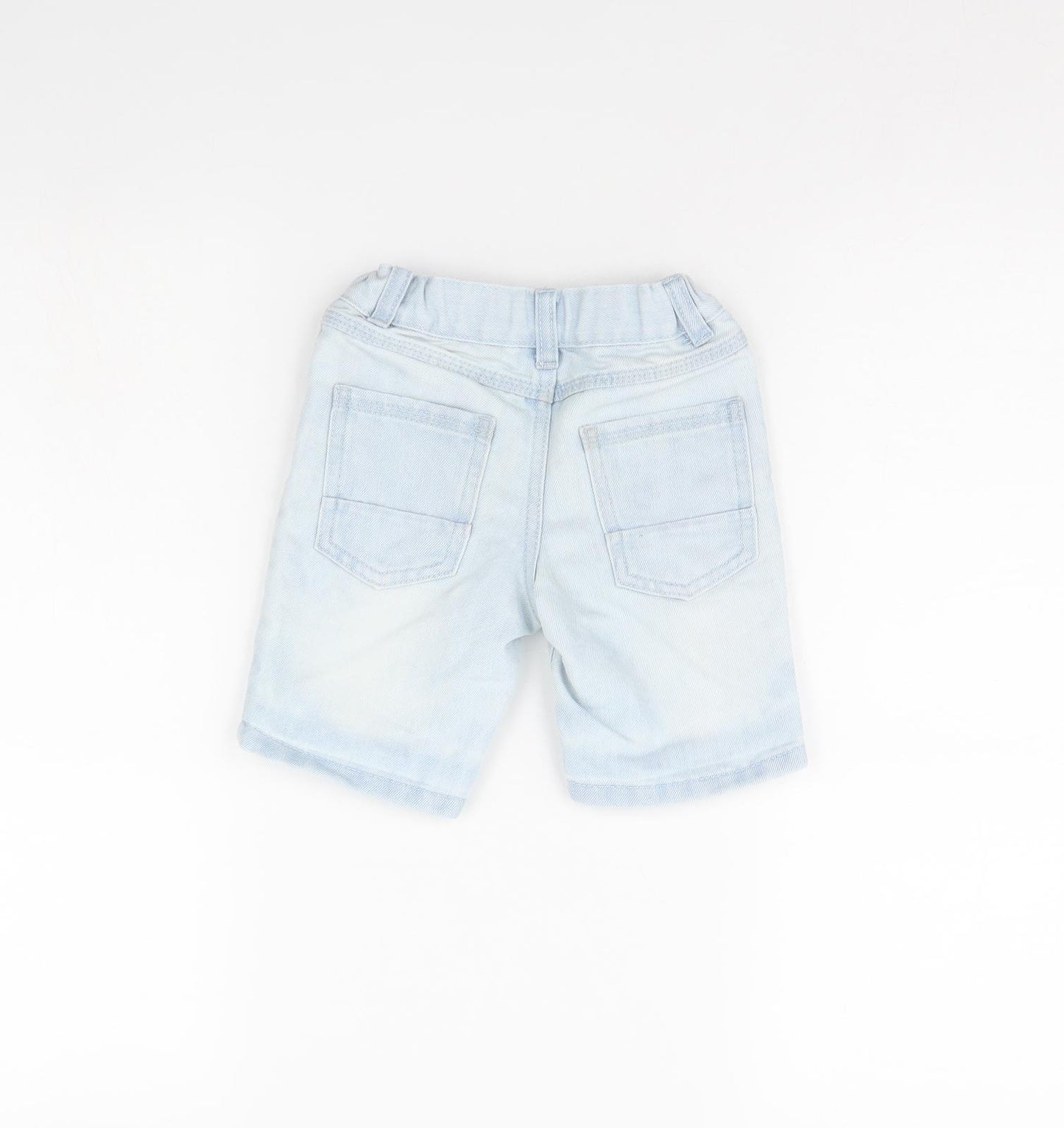 Denim & Co. Boys Blue  Denim Chino Shorts Size 2 Years