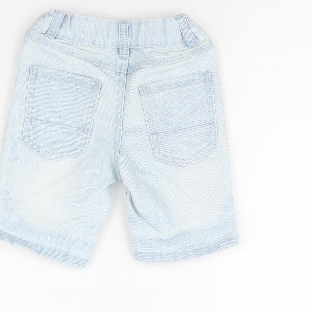 Denim & Co. Boys Blue  Denim Chino Shorts Size 2 Years