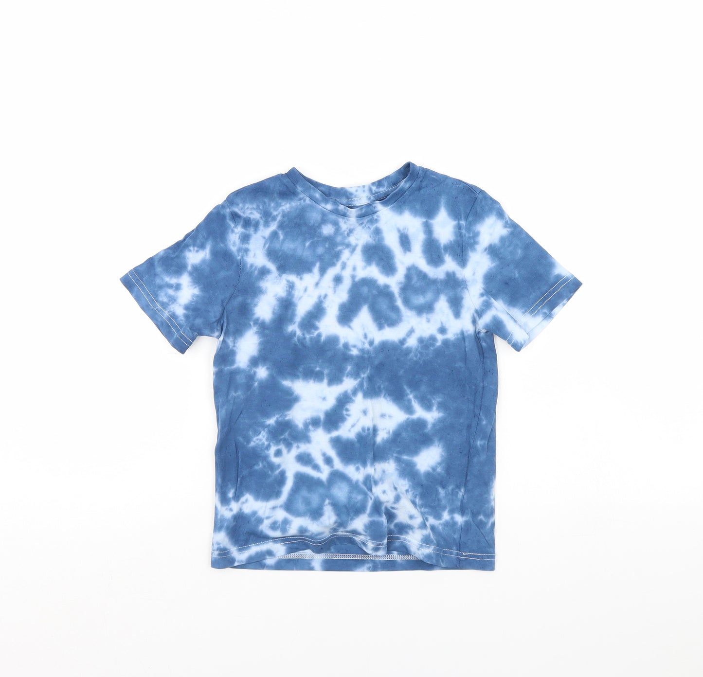 F&F Boys Blue   Basic T-Shirt Size 4 Years  - Tie Dye