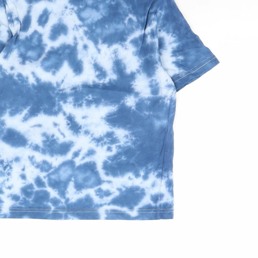 F&F Boys Blue   Basic T-Shirt Size 4 Years  - Tie Dye