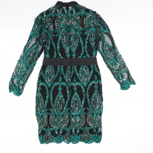 CBR Womens Green Fair Isle  Bodycon  Size M
